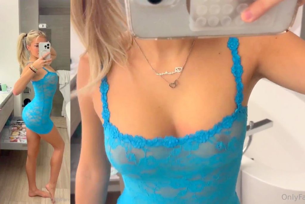 Breckie Hill Blue Lingerie Nude See Through Video Leaked Xxbrits