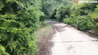 Public Path Interrupted Risky Sex & Swallow