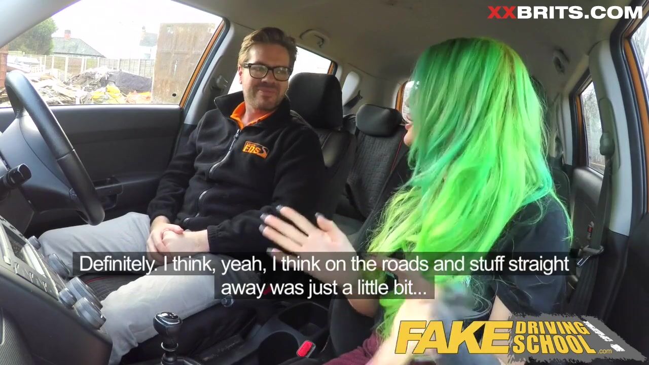 Fake Driving School Wild Fuck Ride for Tattooed Busty Beauty