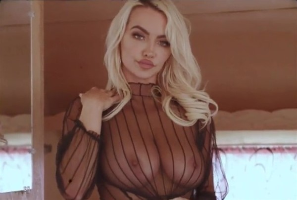Lindsey Pelas Big Tits See Through Black Lingerie Video Leaked - XXBRITS