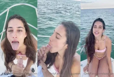 Boat Bj Porn - Izzy Green Deepthroat Boat Blowjob Video Leaked - XXBRITS